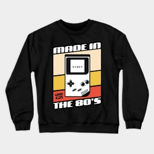 Made In The 80's Vintage Retro Gaming Crewneck Sweatshirt